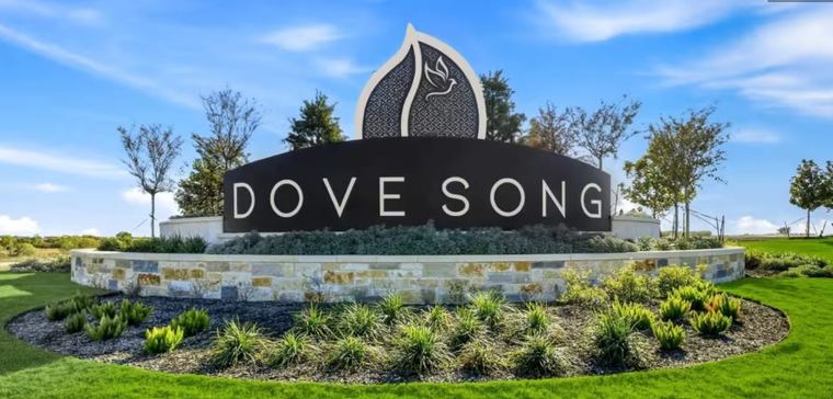 Dove Song — Retaining Wall & Entry — Marion, TX
