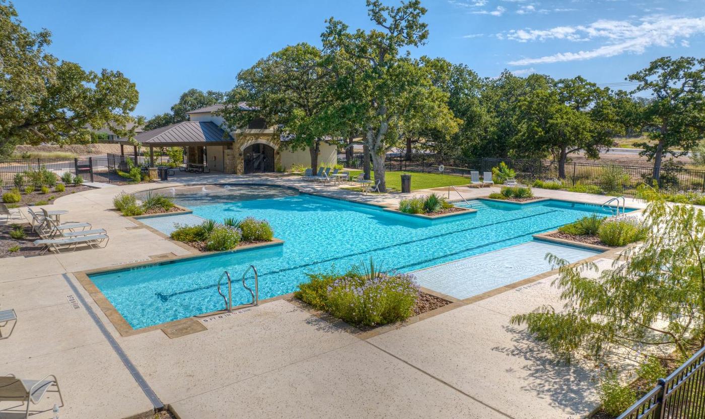 The community pool and amenity center.