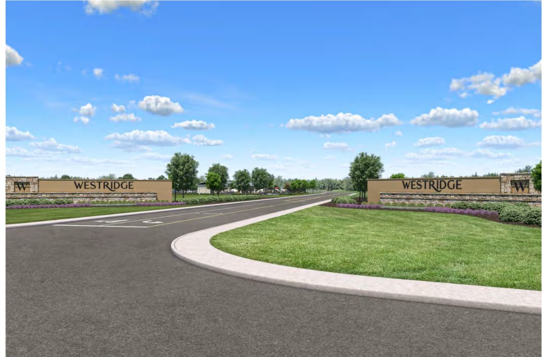 Design rendering of the Westridge entry monuments.