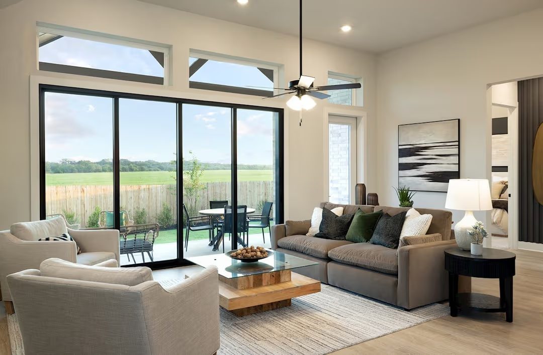 Interior of a completed home in the community.